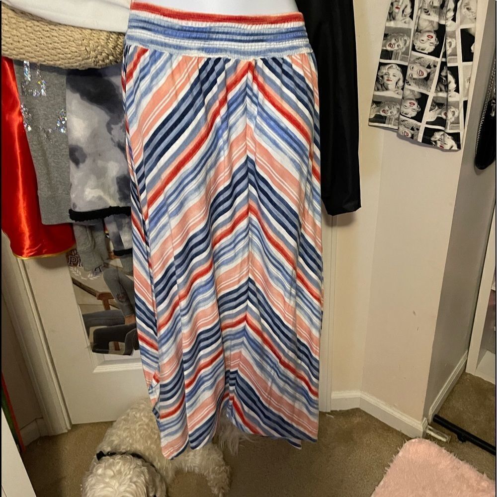 $2/15 Time & Tru Red White and Blue Maxi Dress